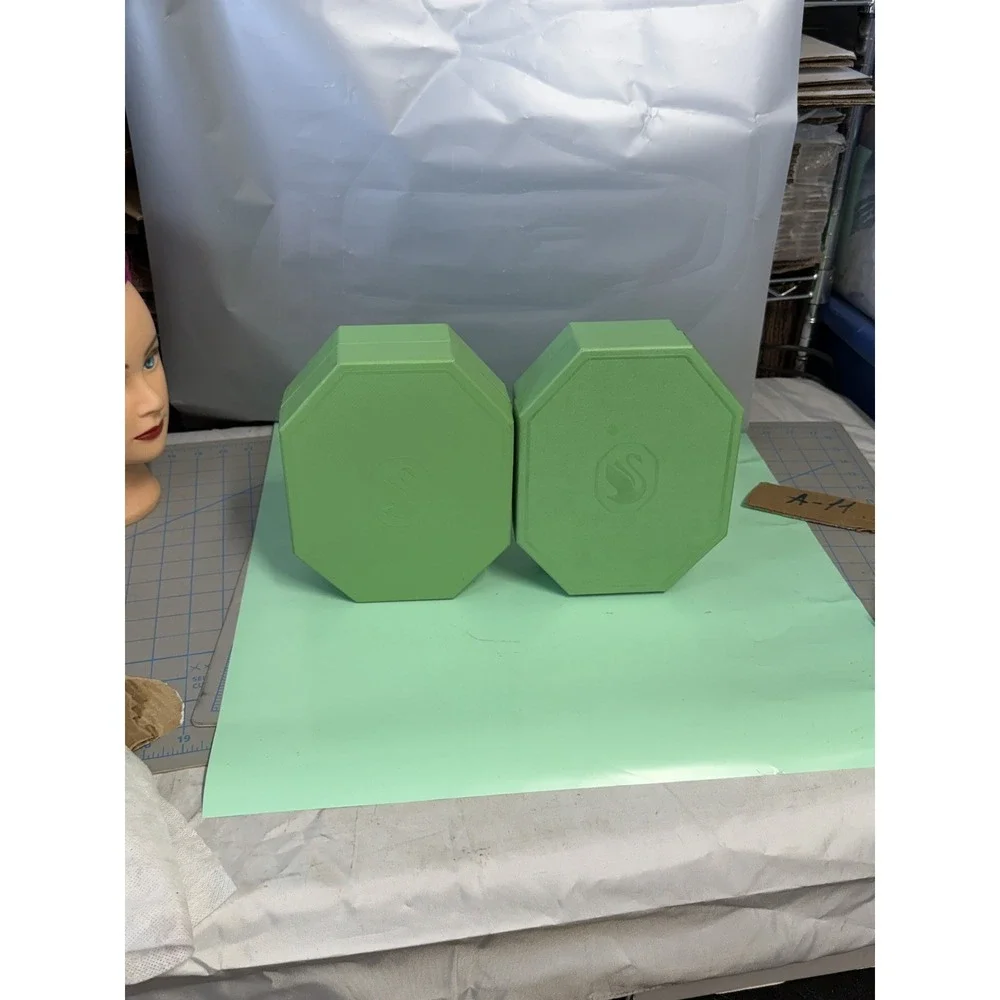 2x Swarovski Octagon Jewelry Box Green Swan Logo‎ Holder Case Storage Organizer